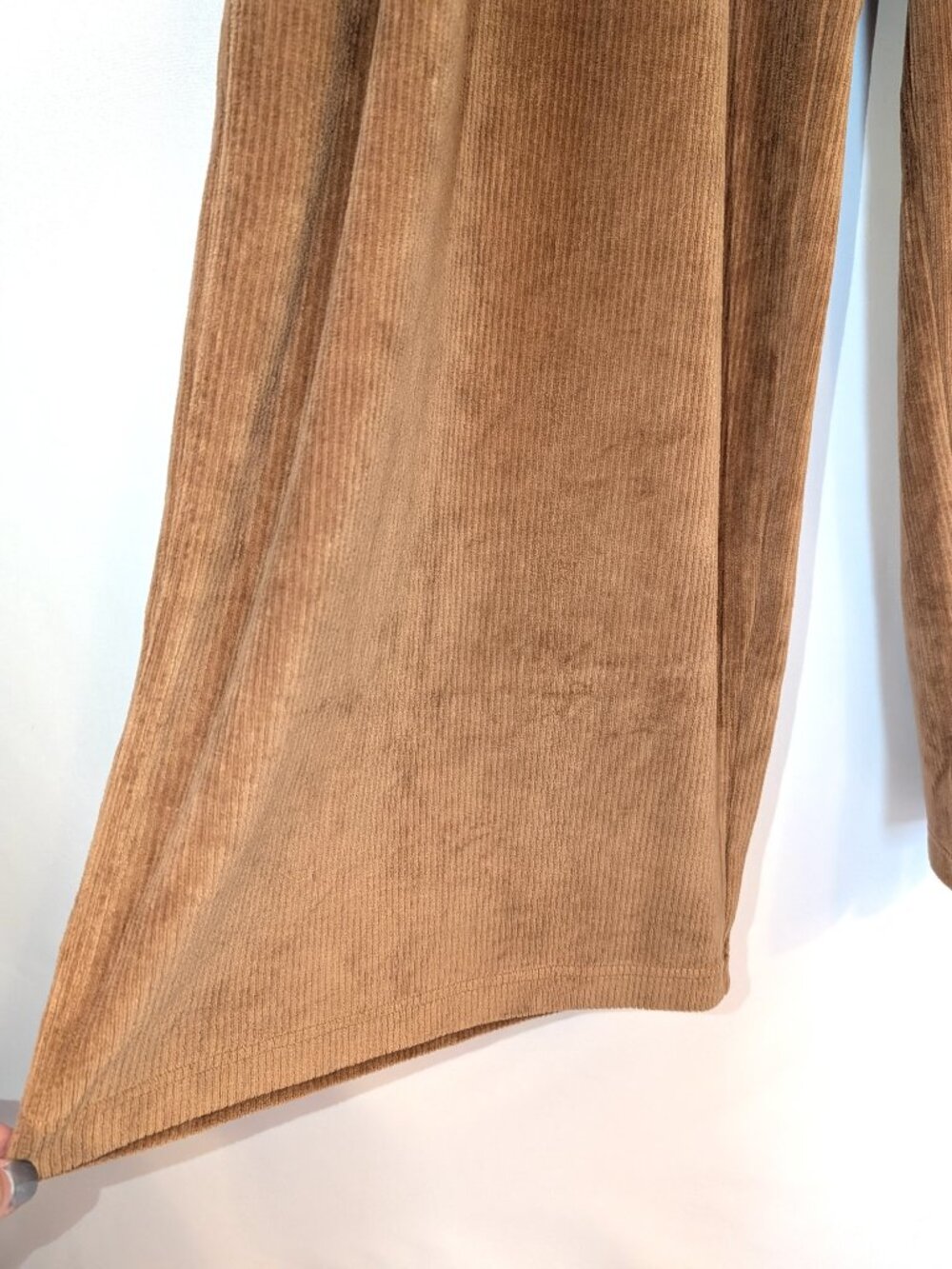 NWT Aerie | Corduroy Wide Leg Pull On Pants in Camel Tan | Size Medium - Picture 4 of 11